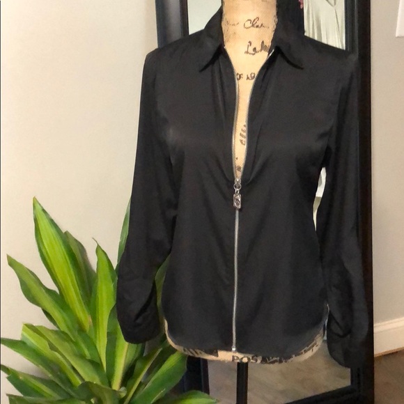Michael Kors Tops - Michael Kors Black zippered shirt. Size 4. Perfect
